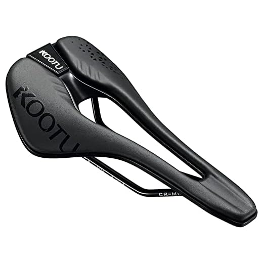 KOOTU Road Bike Saddle, Comfortable Waterproof Bicycle Seat for Men and Women, Breathable Shock-Absorbing Bike Seat for MTB, Road Bikes, BMX & Exercise