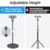 Webcam Tripod Stand for Desk: Webcam Stand for Logitech Brio | C920 | C922 | C615 | C930e - Height & Angle Adjustable Desktop Tripod for Light & 1/4 Thread for Live Streaming | Video Calling