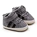 Baby Boys Girls Leather Sneakers Toddler Anti-Slip Shoes Infant First Walkers Casual Fashion Crib Shoes Grey 11CM