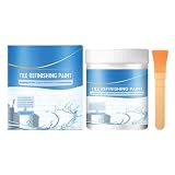 Renovierungsset für Badewanne – Renovierungskitt 300 g | Duschlack-Set, für Badezimmer, Dusche, Risse, Arbeitsplatte, Wand, Möbel, Toilette, Keramik, Porzellan