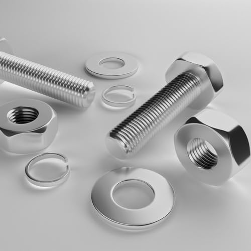 M5 Unterlegscheiben Set, 50 Stück groß Unterlegscheiben M5x25, 304 Edelstahl Flache Beilagscheiben, Karosseriescheiben, Sicherungsscheiben für Schrauben Muttern Gewindestange Flat Washers