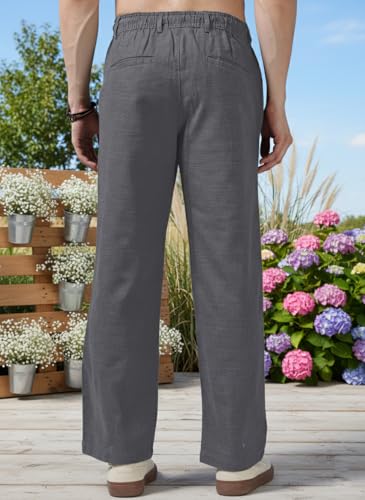 Image of Men's Multi Color Cargo Casual Trousers | Men's Regular Fit Straight Pants | Comfortable Stylish Cargo for Men | Soft Fabric for Everyday Wear, Travel & Office | Linen Cotton Bottom Wear