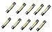 Cutequeen Trading 10pcs LED Mirror Fuse Sun Visor 6641 White 30mm(1.23") 5050 3-SMD 12V Festoon Dome Light LED Bulbs(pack of 10)