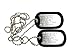 Top Gun Charlotte Blackwood"Charlie" Stainless Steel Military Dog Tag Set Movie Cosplay Costume Halloween Prop
