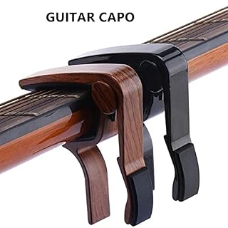 WGOEODI 2 déclencheurs de Capo de Guitare, pour Guitare électrique, ukulélé, Banjo, Guitare Folk, Instrument, Bois Noir - Les Beatles, Paul McCartney, John Lennon, RIngo Starr, George Harrison WGOEODI 2 déclencheurs de Capo de Guitare, pour Guitare électrique, ukulélé, Banjo, Guitare Folk, Instrument, Bois Noir – Image 2