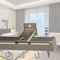 Anpassbare Decken-Vorhangschiene Aus Aluminium – Mit Seilzug, Weiß, Maßanfertigung, Für Rechts/Links/Zentral-Öffnung