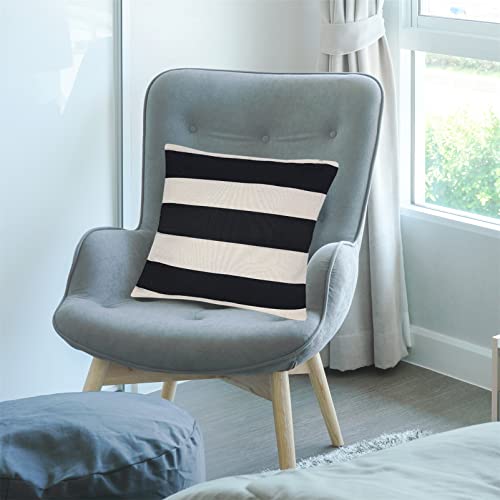 2er Set Streifen Kissenbezüge Kissenhülle Wasserdicht Leinenoptik Sofakissen Dekorativ Kissenbezug für Wohnzimmer Schlafzimmer Sofa Couch Dekor Kissen – Bild 8