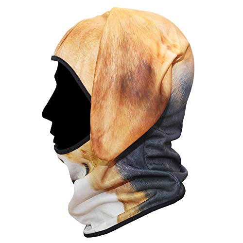 Image of WTACTFUL 3D Animal Ears Balaclava, Breathable Face Mask for Halloween