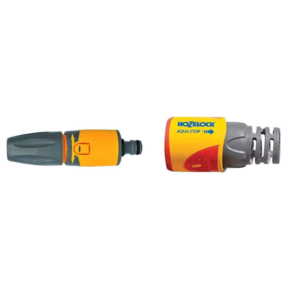 Buy Hozelock Hose Nozzle Plus & AquaStop Connector Plus (12.5mm & 15mm
