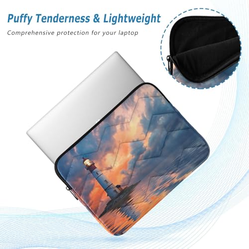 Funda para portátil 13-14 pulgadas impermeable con diseño faro miniatura 5