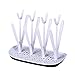 Sèche-biberon, égouttoir de Biberon 1 Pièce avec 16 Supports, étagère de Séchage de Biberon Amovible Verte, Porte-biberon pour une Tasse/Tétine pour Bébé Propre et Bien Rangée (White)