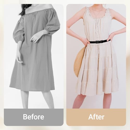 4 Pcs Adjustable Band For Crop Tops,Women Elastic Stretch Belt,Shirt Tuck Band For Women,Crop Band For Tucking Shirts,Shirt Cropping Band(Black, White)4