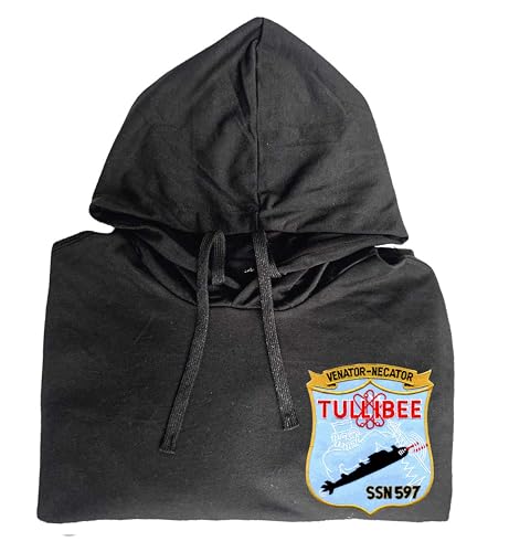 Ssn 597 uss tullibee embroidered shirt Black