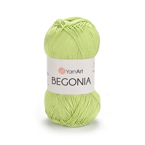 Image of YarnArt Begonia 100% Cotton, Pure Premium Soft Cotton for Knitting Crochet and Amigurumi, Shiny Colors 1.76 Oz (50g) / 185 Yrds (169m) (5352)