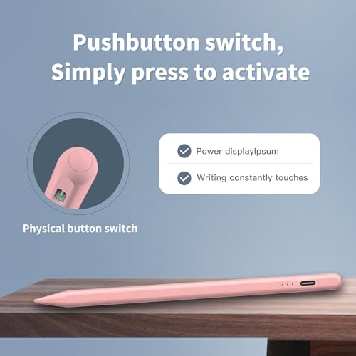 Lápiz capacitivo universal rosa para tabletas Samsung Galaxy Tab A11 y Android 4