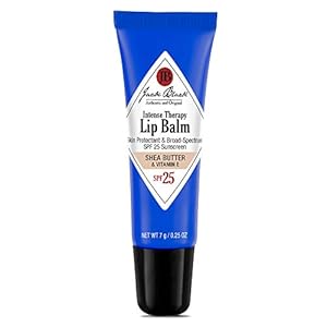 Jack Black Intense Therapy Lip Balm, SPF 25 Sun Protection, Lip Moisturizer, Hydrating Lip Balm with SPF, Long Lasting Treatment