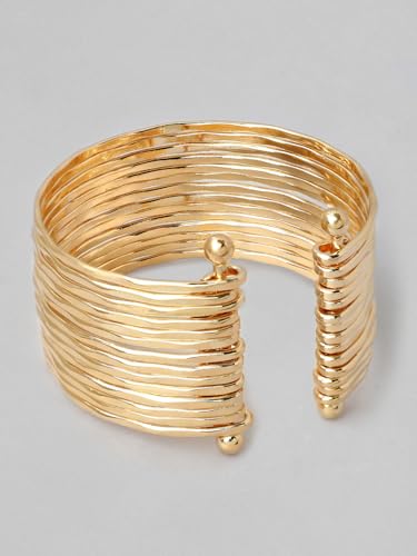 Image of Rubans Cuff Bracelet Stylish Statement Western Jewellery Gift for Women & Girls