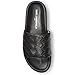 Karl Lagerfeld Paris Men's Leather Slide Sandal, Black, 7