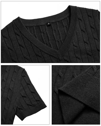 Image of Arach&Cloz Women's Wool Blend Spring Summer Lightweight Business Casual Sweater Tops 2026