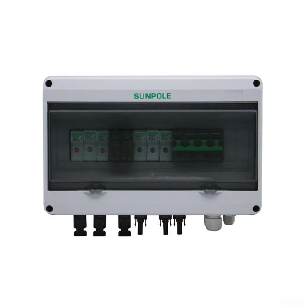 3 String Solar PV Combiner Box 1000V 3 En 1 Out Solar Photovoltaic Array Plástico al aire libre IP65 IMPERMEABLE