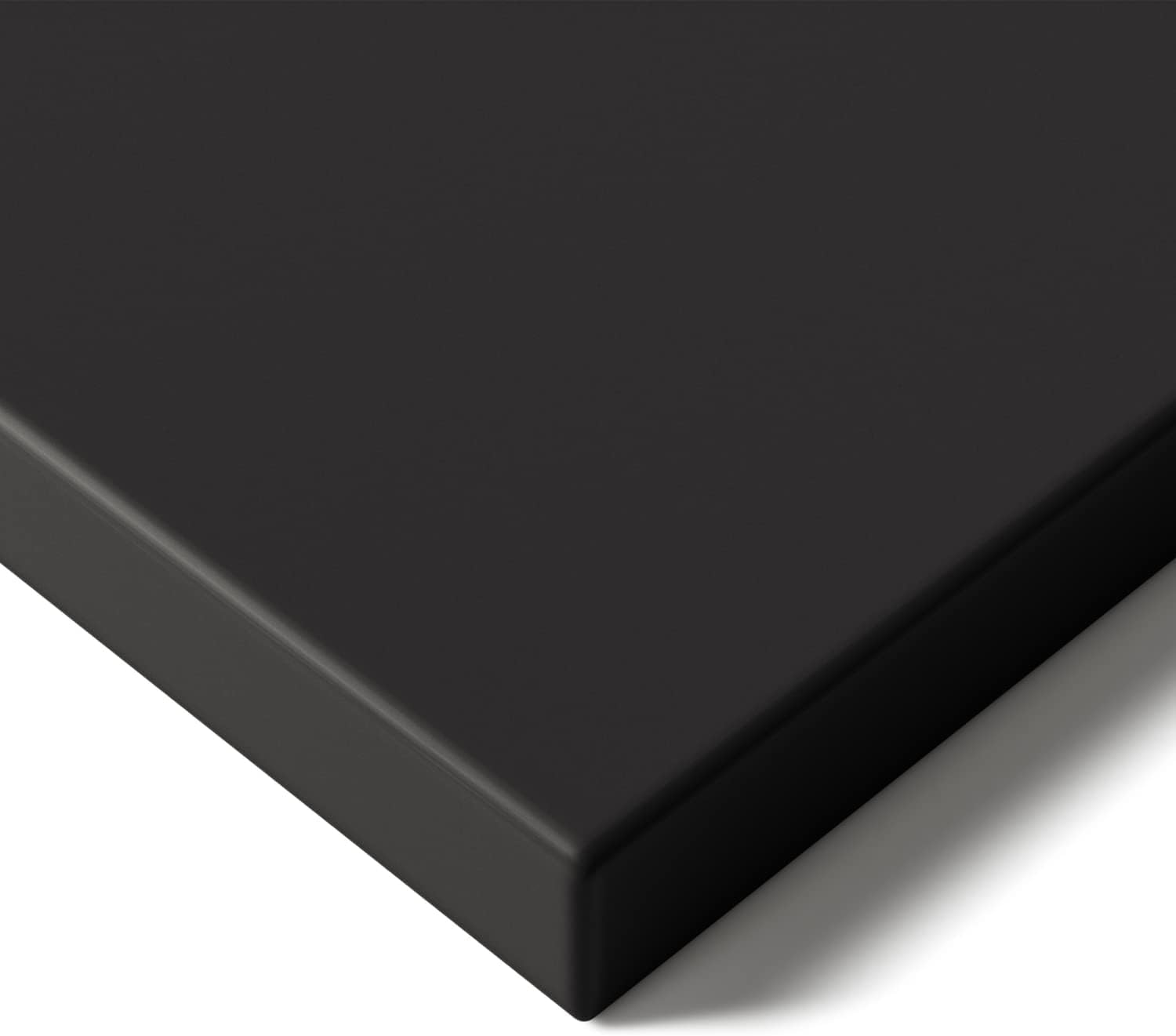 Desktronic Table Top 160 x 80 cm Desk Top - Perfect for Height-Adjustable Desks, Dining Tables and More - Made in Europe - 25 mm Sturdy Table Top Durable (Black) — image 1