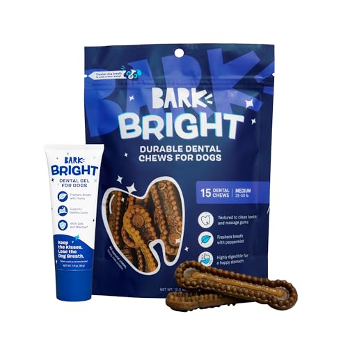 Haleine fraîche pour chien grâce au kit de brossage dentaire Bark Bright