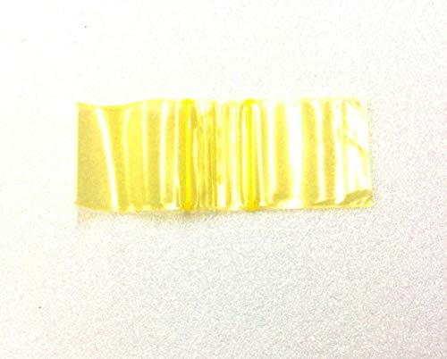 Mini sacs à fermeture éclair jaune 3.2x4.6cm petit sachet plastique zip transparent - 4