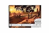 Variety Canvas 50 Sheet A4 Sketchbook Set | Top Spiral-Bound Sketchpad for Artists | Sketching and Drawing Acid Free Paper, for Doodling | Artist Oxfort Sketch Book (C)