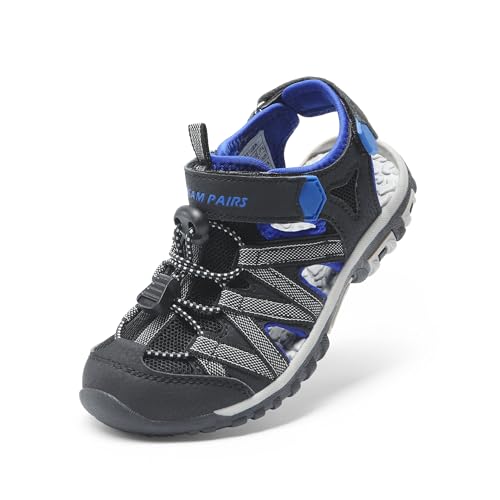 Image of DREAM PAIRS Boys Girls Closed-Toe Outdoor Summer Water Sport Sandals for Toddler /Little /Big Kid