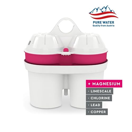 BWT Magnesium Mineralized Water Filter, 3-Pack - Long Life Mg2+ Cartridge for Water Filters, 3x120L Capacity, Maximum Protection for Espresso Machines