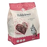 Elles getrocknete Mehlwürmer 500g I Protein-Delikatesse für Wildvögel | 100% natürlich | Ideal zur Ganzjahresfütterung | Energiereich und schalenfrei