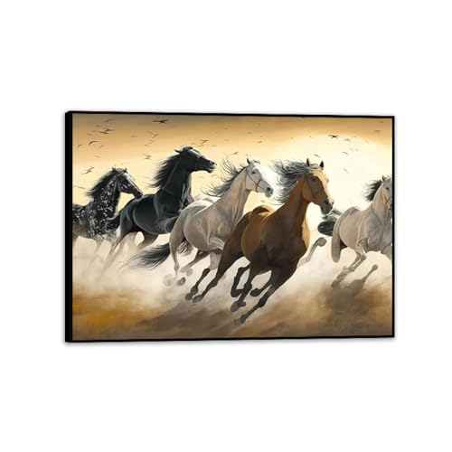 Décoration murale de chevaux MOBYAT pour sublimer un salon élégant
