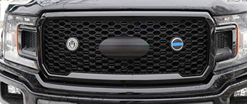 Image of Germany German Flag Car Truck Black Round Grill Badge 3.5 inch Grille Chrome Emblem