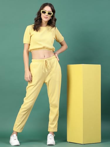 Image of Rigo Cotton Co-ord Set for Women | Round Neck, Slim Fit Tracksuit Co-ords Set for Women | Stylish Dresses for Women | Casual Wear, Beach Wear, Vacation Wear Outfit for Women