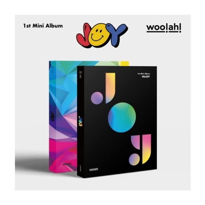 woo!ah! JOY 1st Mini Album 2 Version SET CD+84p PhotoBook+Holder+1p 4Cut Film Photo+1p Folding Poster On Pack+1p PostCard+2p PhotoCard+2ea Sticker+Invitation+Tracking Sealed