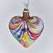 Glass Eye Studio Rainbow Heart Ornament