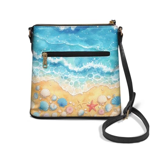 Image of Leather Purses for Women, Leather Hobo Bags for Women Travel Sling Purse Triple Zippered Pockets Shoulder Bag