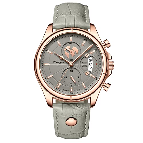 W WOLF-CUB Reloj casual de cuarzo para hombre, 3 bares, impermeable, luminoso, calendario, analógico, deportivo, cronógrafo, reloj de pulsera para hombre