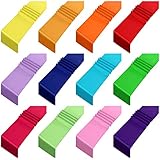 Kinlop 12 Pcs Satin Table Runners 12 x 108 Inch Silk Table Runner for Party Chair Sashes for Wedding