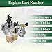 Carburetor Replacement for Mini Baja Warrior 163cc 5.5hp 196cc 6.5hp Baja Mb165 Mb200 Replacement for GX160 GX168F GX200 16100-ZH8-W61