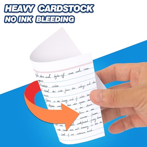 image for Chell Ruled Index Cards 4x6 Inch Heavyweight, 100 Count, Ruled Front a