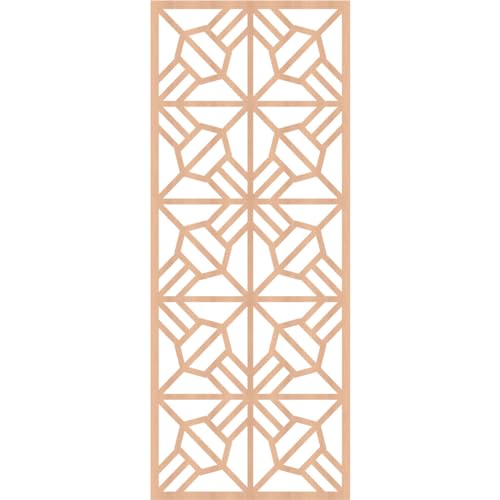Image of Auburn Decorative Pierced Fretwork Wood Wall Panels, 21 3 /8 inchW x 54 3 /8 inchH x 1 /4 inchT, Alder