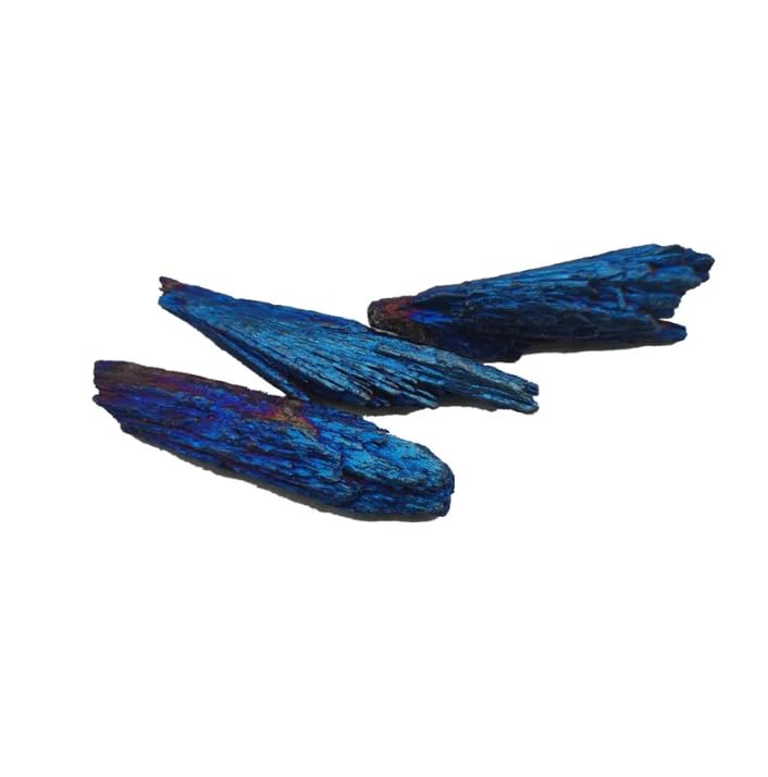 5-10g Raw Natural Kyanite Titanium Quartz Crystal Cluster Peacock Feather Mineral Stone Home Decor