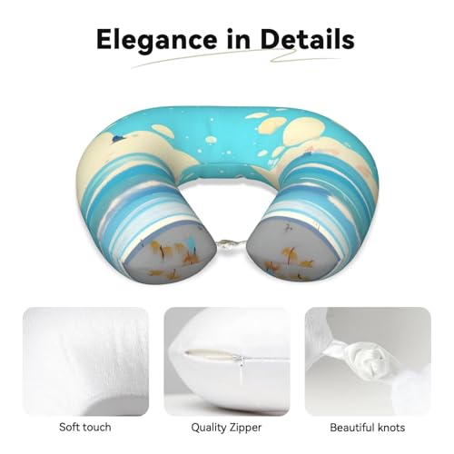 Almohada de viaje espuma viscoelástica ergonómica miniatura 3