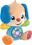 ​Fisher-Price Baby Learning Toy Laugh & Learn Smart Stages Puppy Musical Plush with Smart Stages for Infants Ages 6+ Months, Multilanguage Version