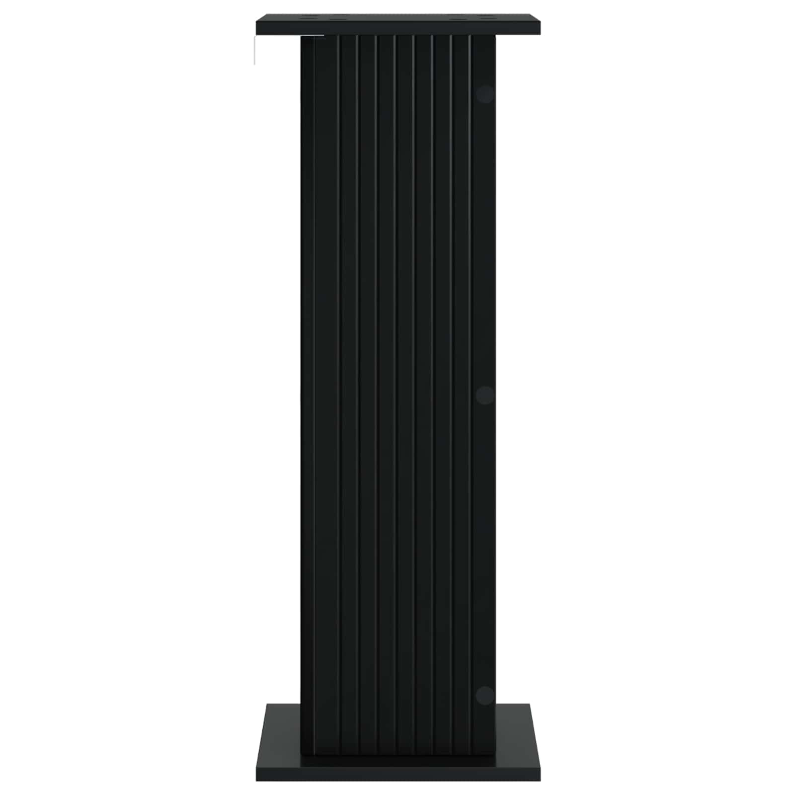 Stojak na rośliny, czarny, 30,5 x 30 x 80,5 cm, materiał drewnopochodny | Stabilny, odporny na wilgoć, nowoczesny design, do sukulentów i dużych roślin