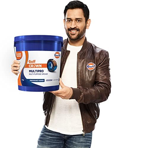 Image of Gulf Crown MULTIPRO ES Grease Endurance Series NLGI-3 | Upto 40 K Km* Drain Interval | Multipurpose Grease [1 Kg] - Pack of 1