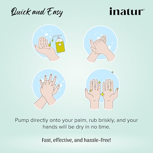 Image of Inatur Hand Sanitizer Spray 280 ml | Refreshing | Alcohol based Kills 99.9% Germs | Antibacterial with disinfectant properties | safe on skin, safe surfaces