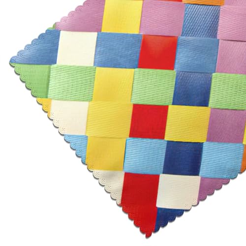 Sets de table polyester lavables 30x45cm tapis de table cuisine anti-tache - 7