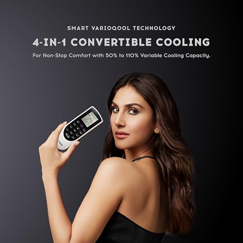 Image of Cruise 1.5 Ton 5 Star, New star rated, Black Inverter Split AC (Copper, Convertible 4-in-1, 4-Way Swing, Cooling at 55 C, PM 2.5 Filter, Energy Saving, Anti-Rust Tech, CWCVBM-VP3F185BL, Piano Black)